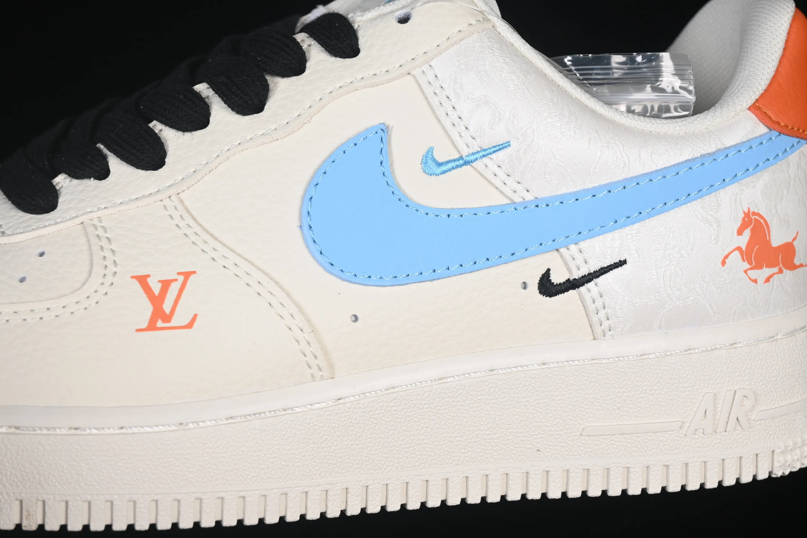 All Categories Nk Air Force 1 Air Force Series Nk Air Force 1 Low Air Force Low Nike Air Force 1'07 Low Co-branded Year of the Horse limited color splicing silk Air Force 1 low-top casual sneakers FV3694-100
